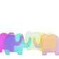 Elefantitos de colores